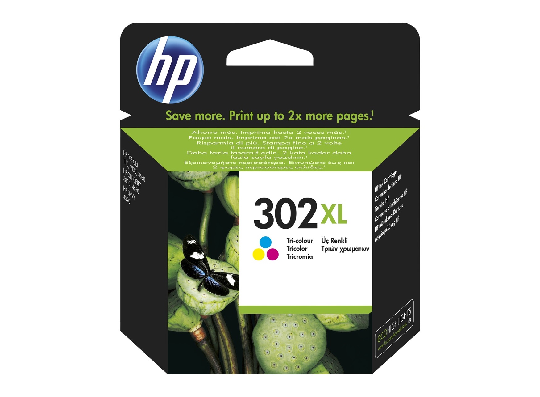 Tusz HP 302XL  F6U67AE  Color  330 str.
