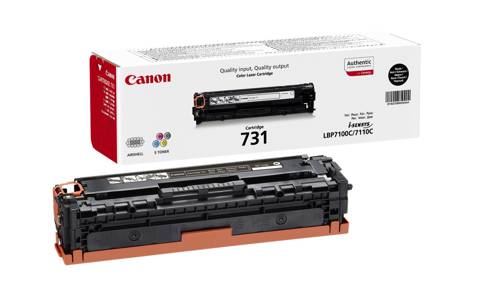 Toner Canon  CRG-731Bk  Black  1400 str.