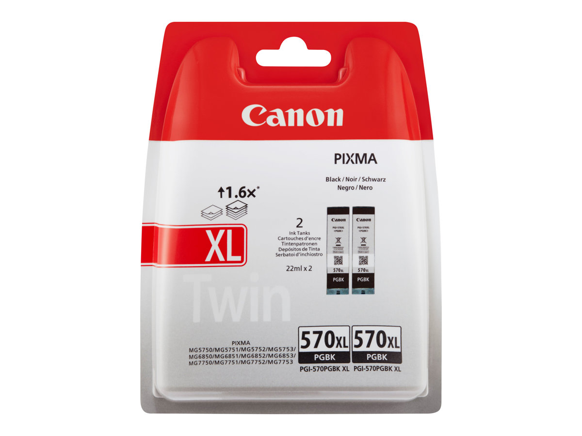 Tusze Canon  PGI-570XL BK Twin Blister  Black