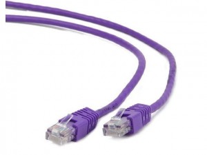 Kabel RJ45/RJ45  0.25 m    Patchcord  Kategoria 5e  Fioletowy