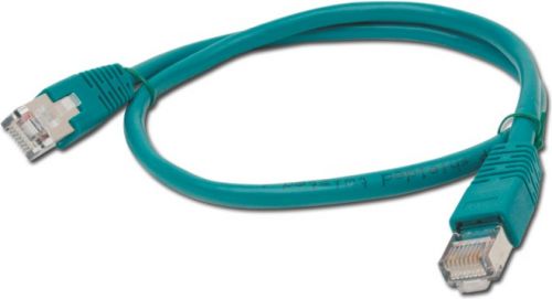 Kabel RJ45/RJ45  1 m    Patchcord  Kategoria 5e  Zielony