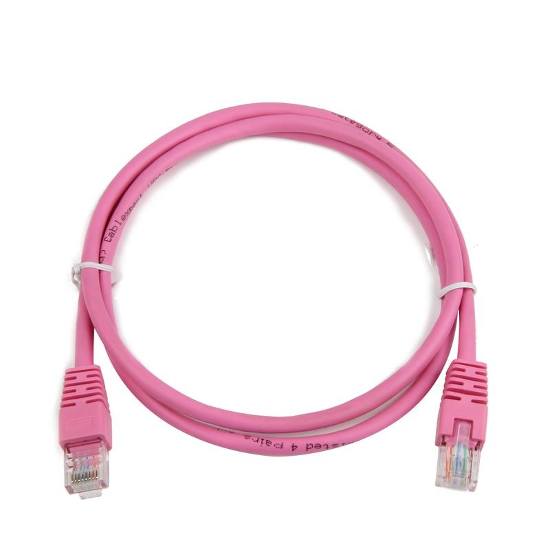 Kabel RJ45/RJ45  3 m    Patchcord  Kategoria 6  Różowy