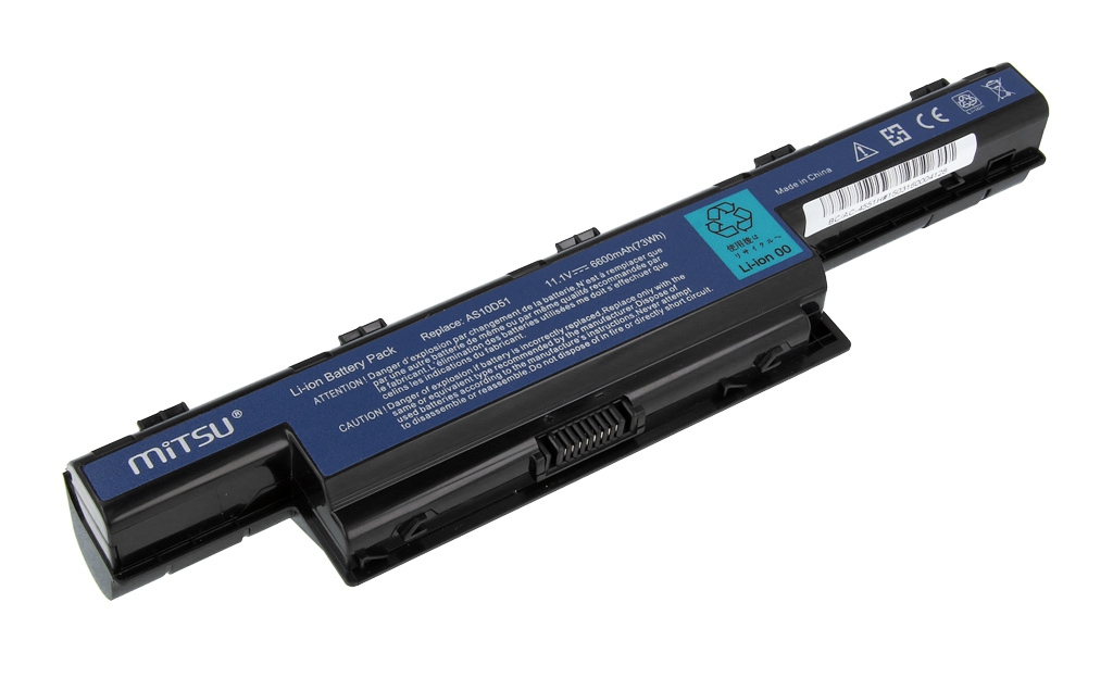 Bateria do laptopa Acer Aspire 4551; 4741; 5742G  10.8 V 6600 mAh