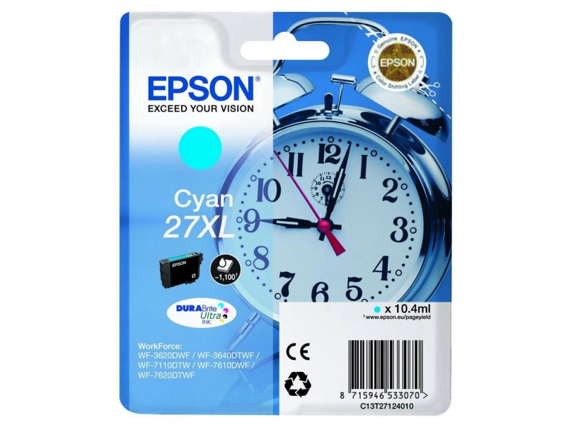 Tusz Epson  T2712 XL  Cyan  1100 str.