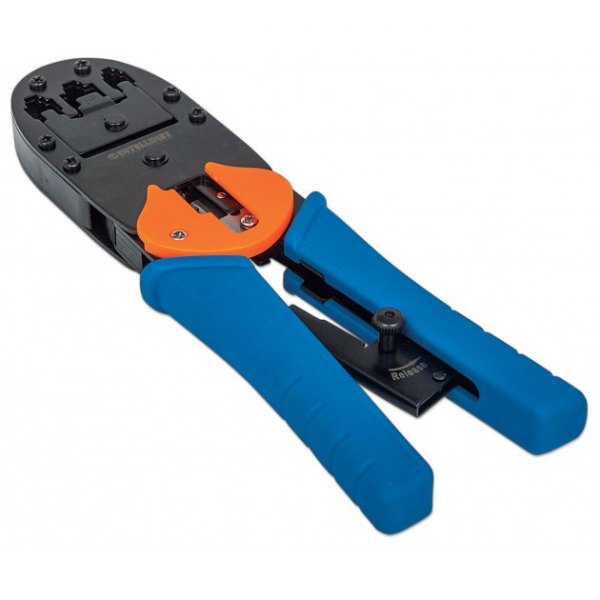 Zaciskarka wtyków RJ45; RJ11; RJ12  Intellinet