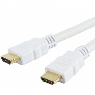 Kabel HDMI męski na HDMI męski  v.1.4   2.0 m  Techly  Biały 4K  3D