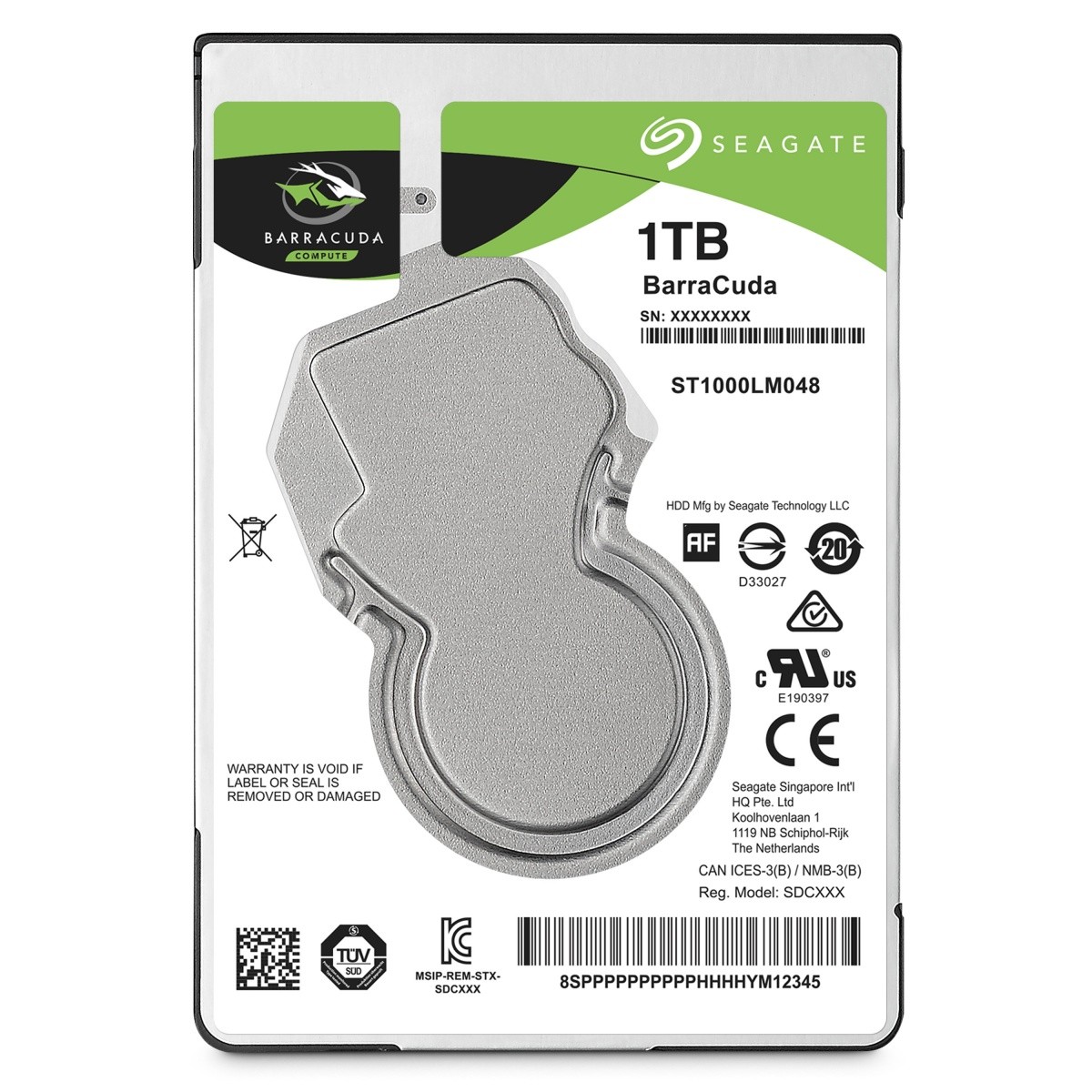 HDD    2.5" SATA III  1TB Seagate BarraCuda
