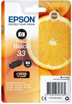 Tusz Epson  33  Photo Black  Expression Home  200 str.