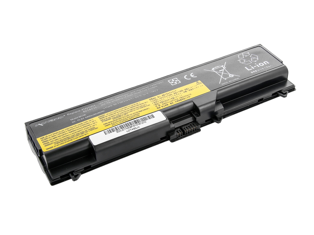 Bateria do laptopa Lenovo Thinkpad L410; L420; L430; L510; L520; L530; T410; T420; T430; T530; W510; W520; W530  10.8 V  5200 mAh