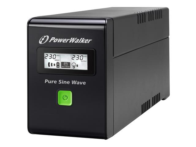Zasilacz awaryjny UPS - PowerWalker UPS Line-Interactive  800VA  SW FR