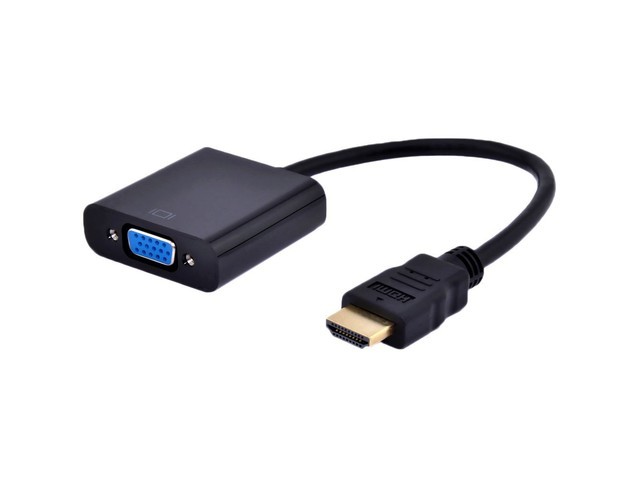 Adapter HDMI męski na VGA żeński + Audio  Gembird