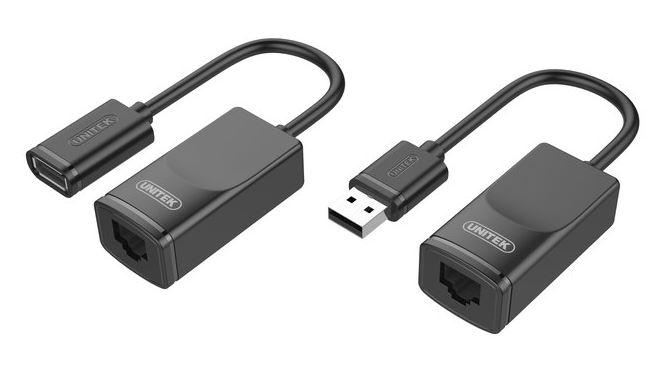 Kabel USB Przedłużacz po skrętce 60m  Unitek