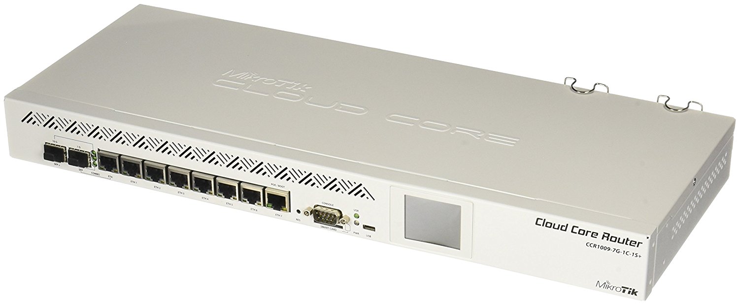 Router MikroTik CCR1009-7G-1C-1S+ L6 9xCore 2GB RAM 8xGig LAN 1xSFP+ 1xSFP  Rack 19"