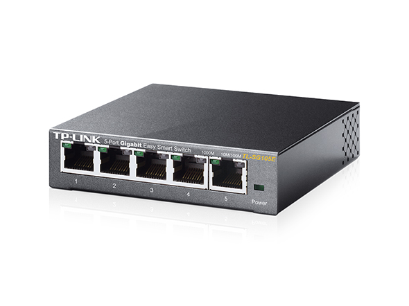 Switch TP-Link TL-SG105E  5x10/100/1000 MB/s Easy Smart - Metalowa obudowa