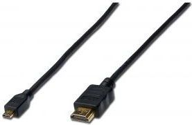 Kabel micro HDMI męski na HDMI męski  v.1.4   2.0 m  Assmann