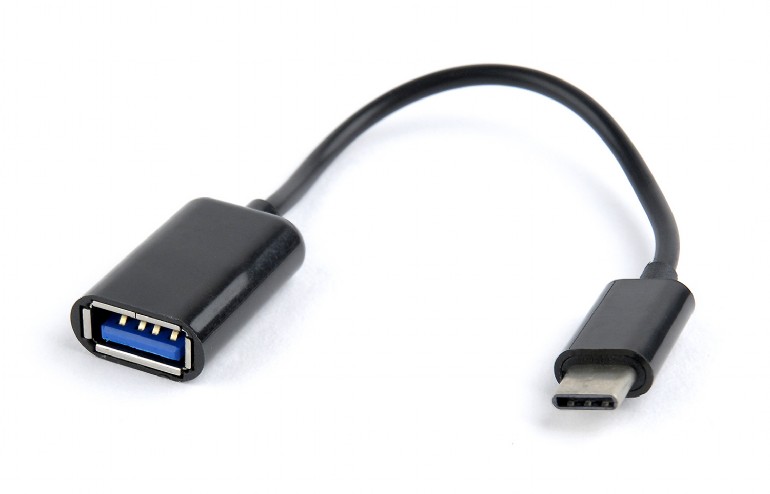 Adapter USB Type-C męski na USB 2.0 żeński  0.20 m OTG  Gembird