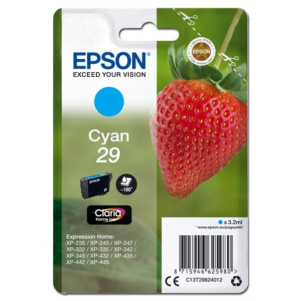 Tusz Epson  29  Cyan  Expression Home  180 str.