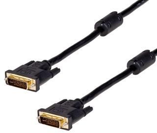 Kabel DVI-I męski na DVI-I męski  24+5 Dual Link  1.8m  Akyga Gold