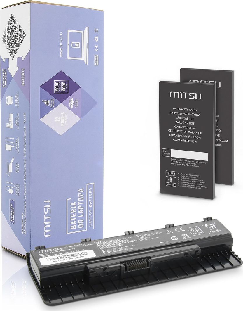 Bateria do laptopa Asus G551, N751 10.8 V  4400 mAh