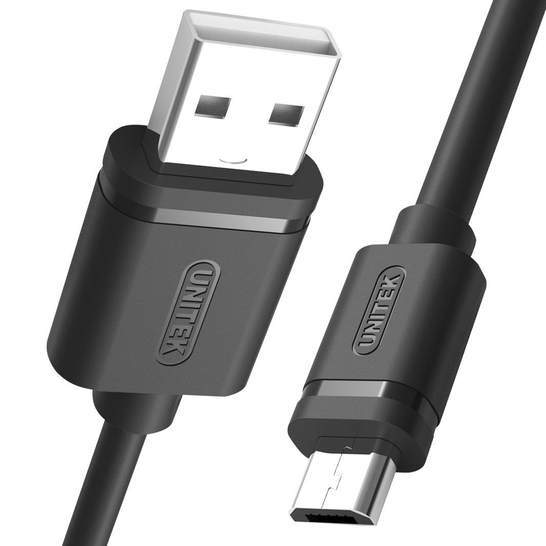 Kabel USB 2.0 męski A na microUSB męski  1.0 m  Fast Charging  Unitek
