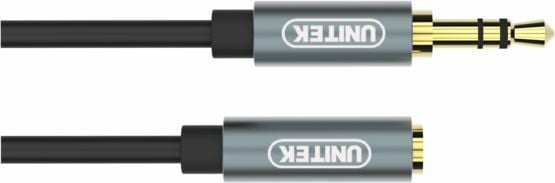 Kabel Audio Mini Jack Stereo męski na Mini Jack żeński  1.0 m  Przedłużacz  Unitek