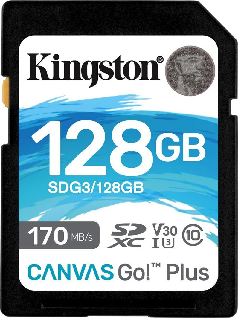 - karta pamieci SD  128GB SDXC  Kingston Canvas Go! Plus 170MB/90MB
