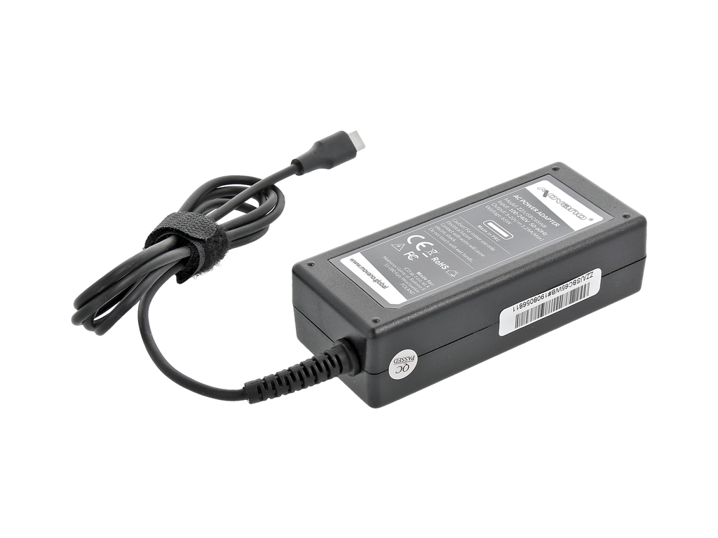 Zasilacz sieciowy do laptopa USB Type-C  65W  Czarny