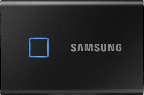 SSD USB 3.2 Type-C USB A  2TB  Samsung T7 Touch  Czarny