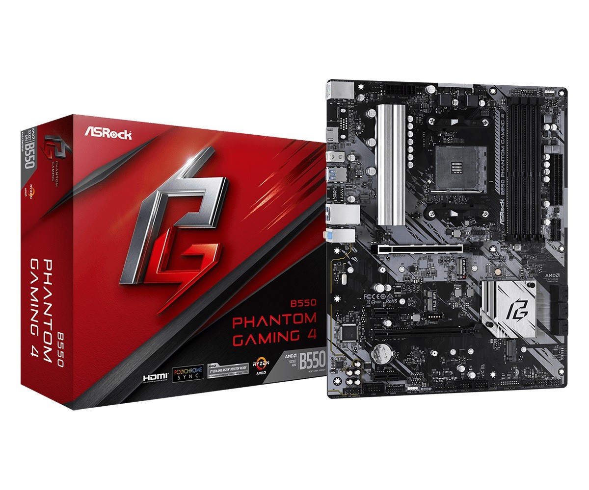 Płyta Socket AM4  ASRock B550 Phantom Gaming 4