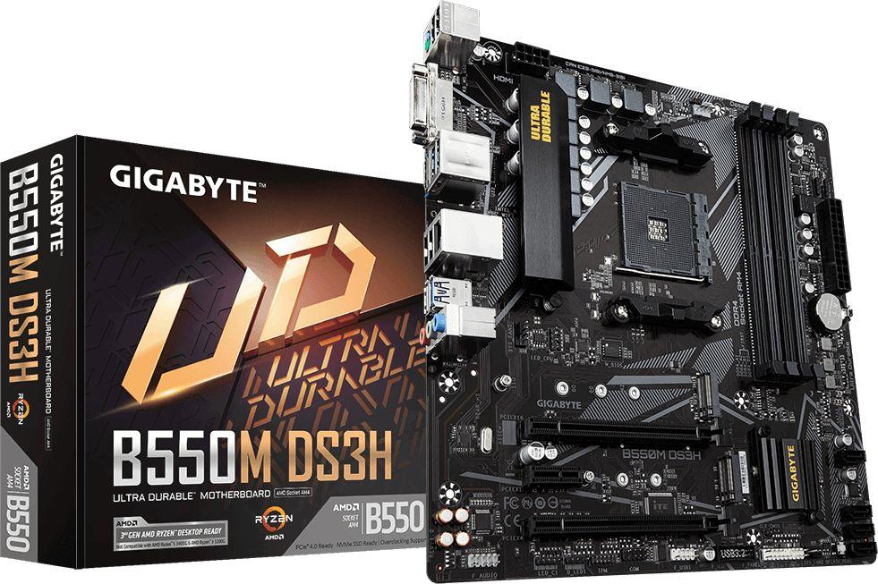 Płyta Socket AM4  Gigabyte B550M DS3H