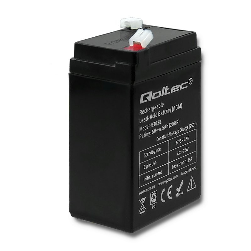 Akumulator UPS Qoltec AGM  6V  4.5Ah