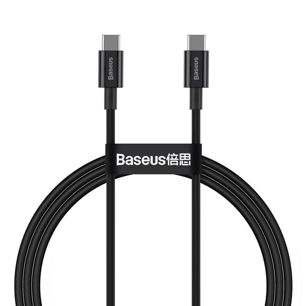 Kabel USB Type-C  1.0 m  Baseus  100W  Czarny