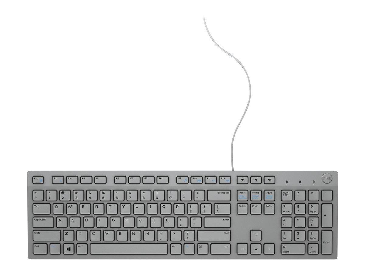 Klawiatura Dell KB216 Quietkey USB Szara