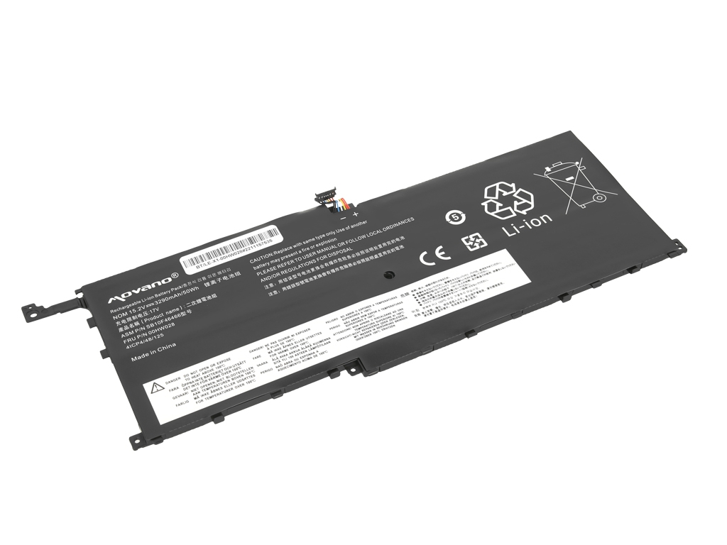 Bateria do laptopa Lenovo ThinkPad X1 Carbon G4; X1 Yoga G1  15.2V  3290 mAh