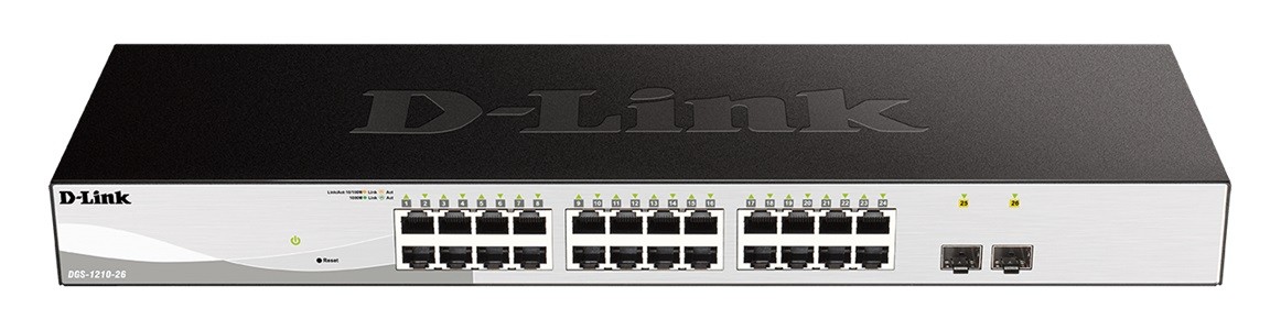Switch D-Link DGS-1210-26  24-port 10/100/1000 Gigabit + 2 Combo 1000BaseT/SFP