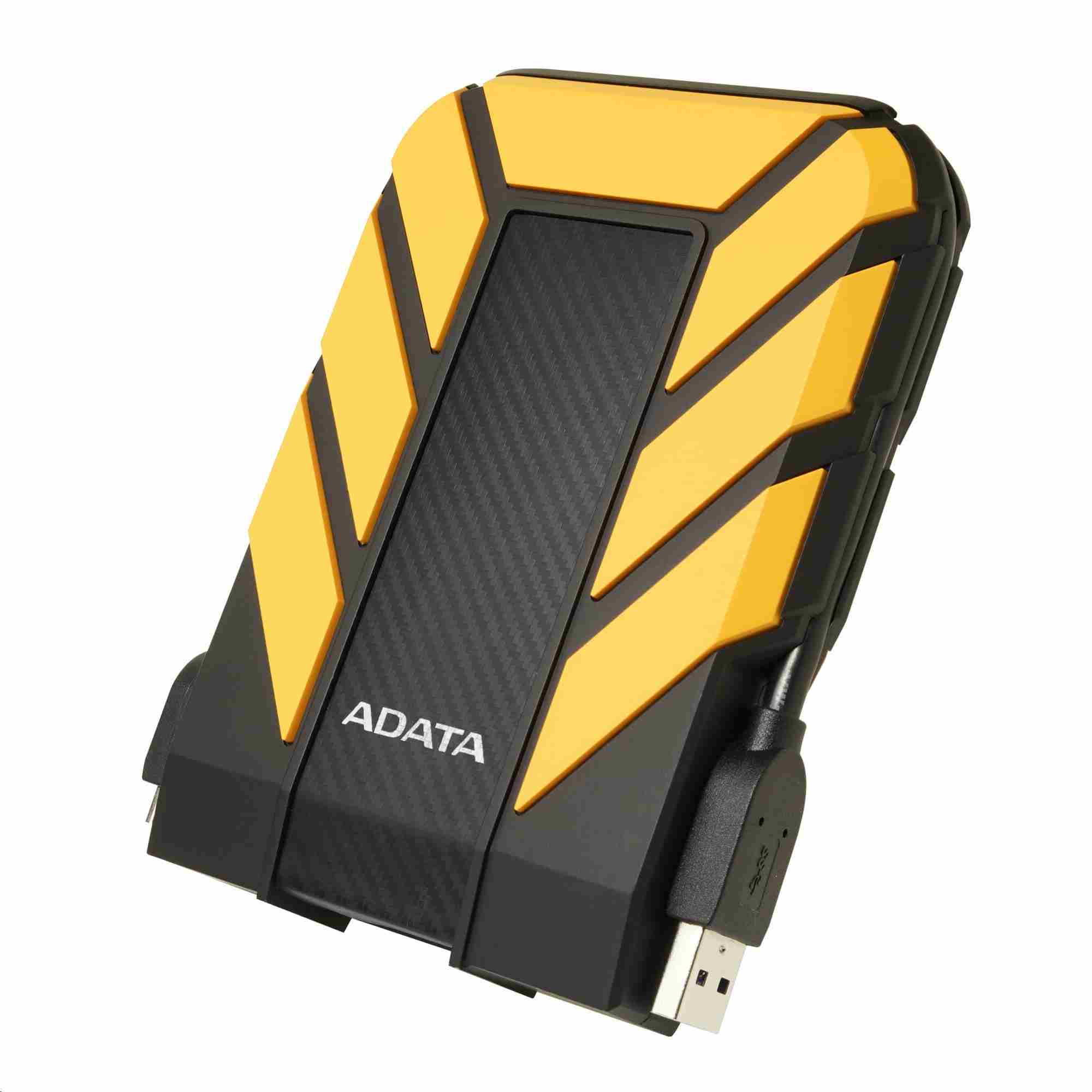 HDD  USB 3.1  1TB Adata HD710 Pro Żółty  Wodoodporny, Wstrząsoodporny