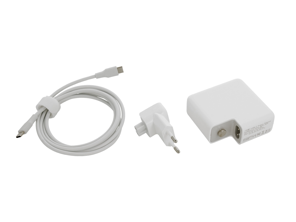 Zasilacz sieciowy do laptopa USB Type-C  70W  Biały