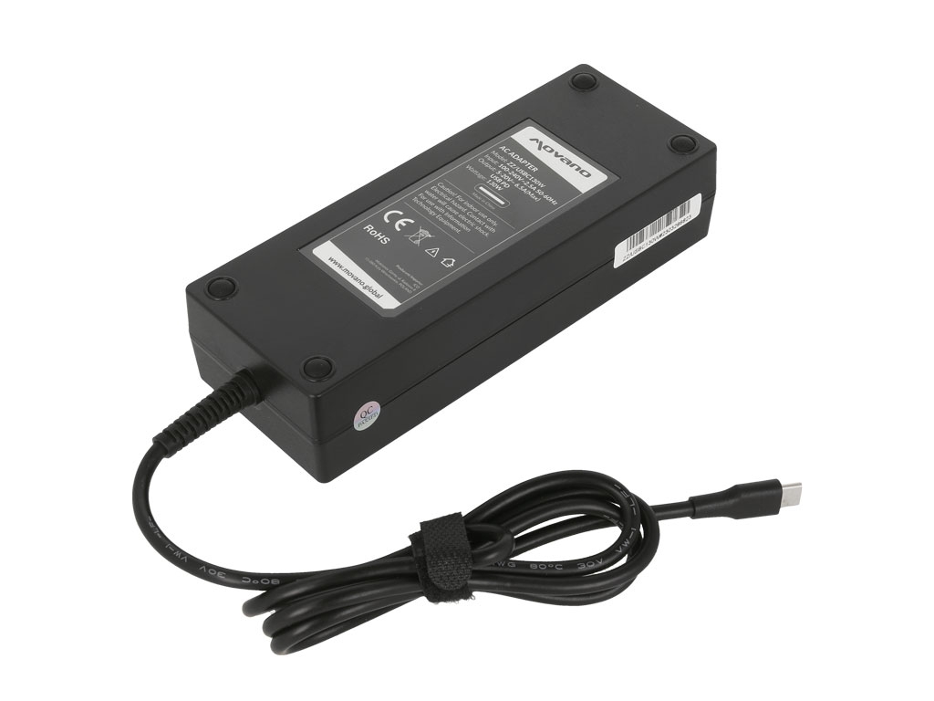 Zasilacz sieciowy do laptopa USB Type-C 130W  Czarny