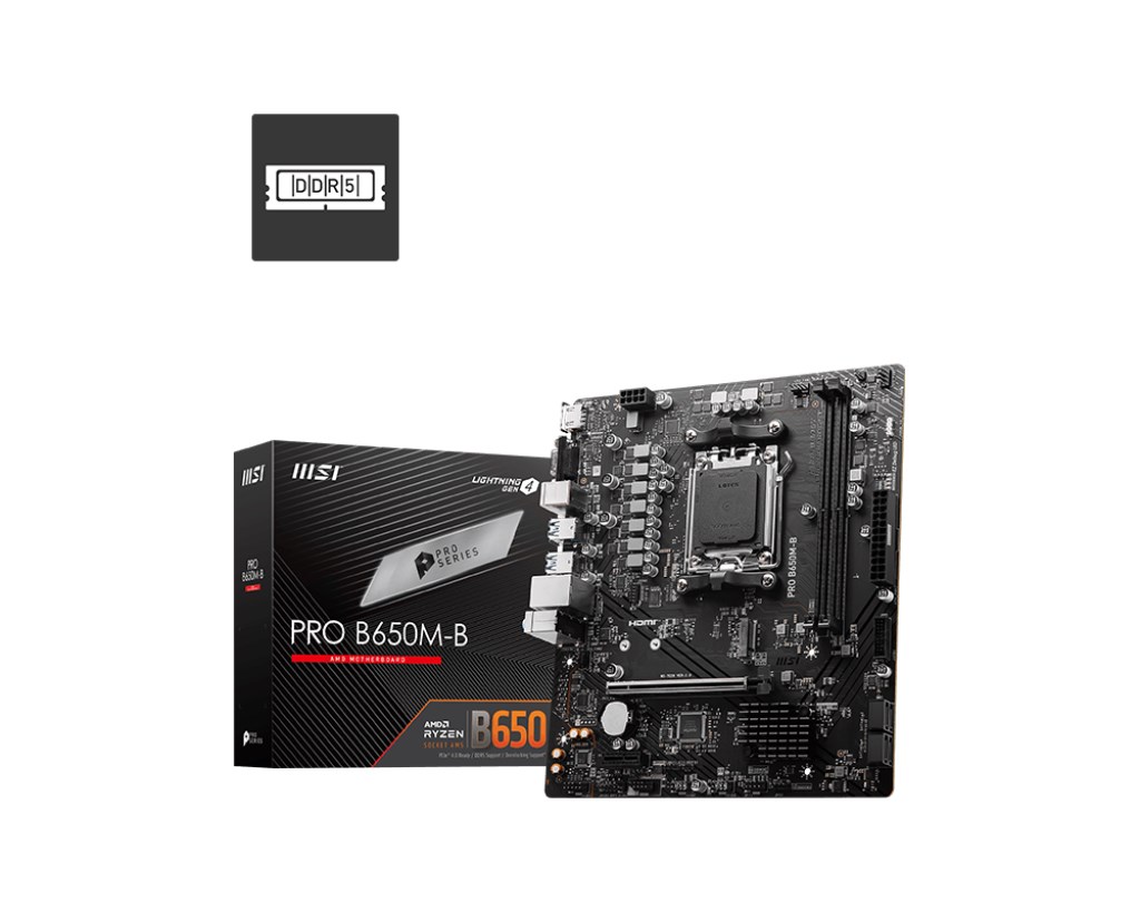 Płyta Socket AM5  MSI PRO B650M-B