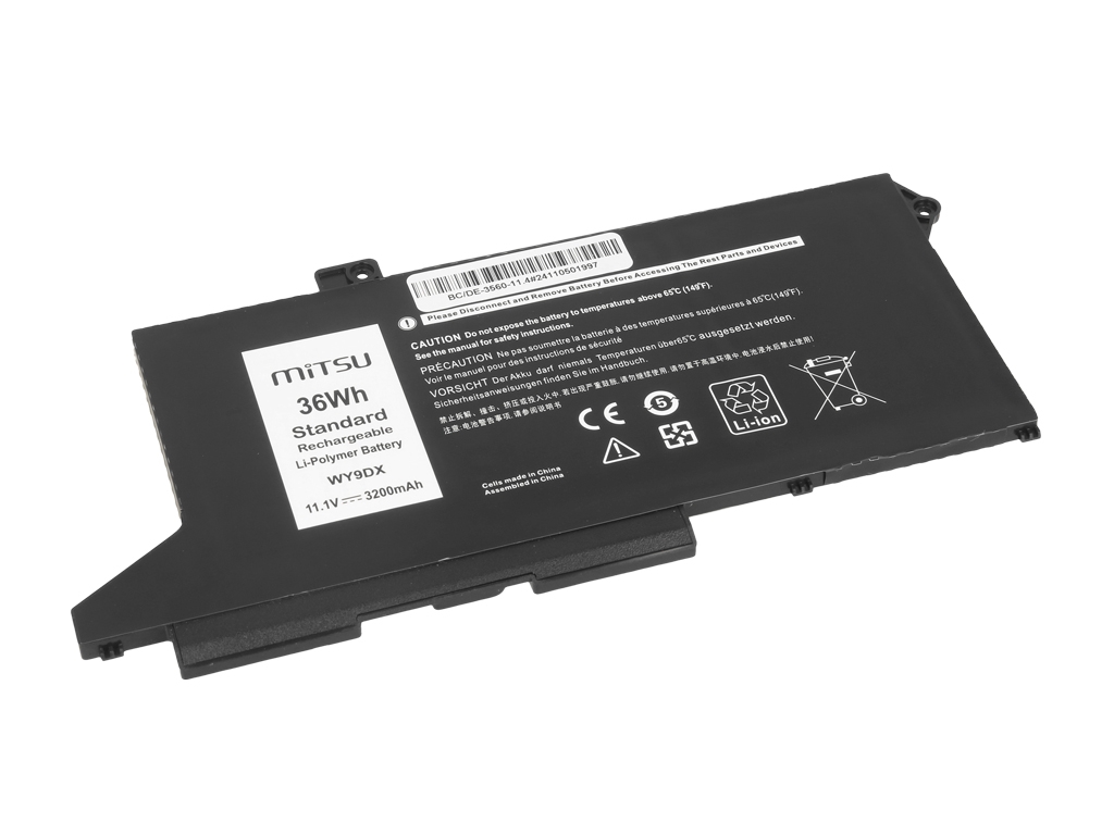 Bateria do laptopa Dell Latitude 5420, 5520, Precision 3560  11.1 V  3200 mAh