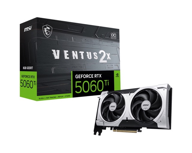 GeForce RTX 5060 Ti  8GB  MSI  Ventus 2X OC Plus