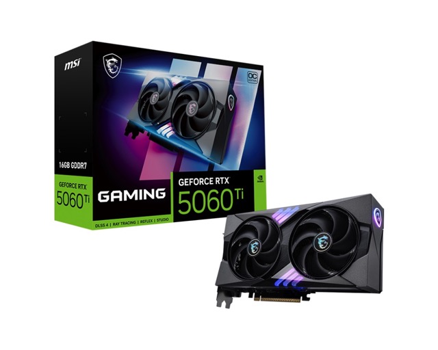 GeForce RTX 5060 Ti  16GB  MSI  Gaming OC