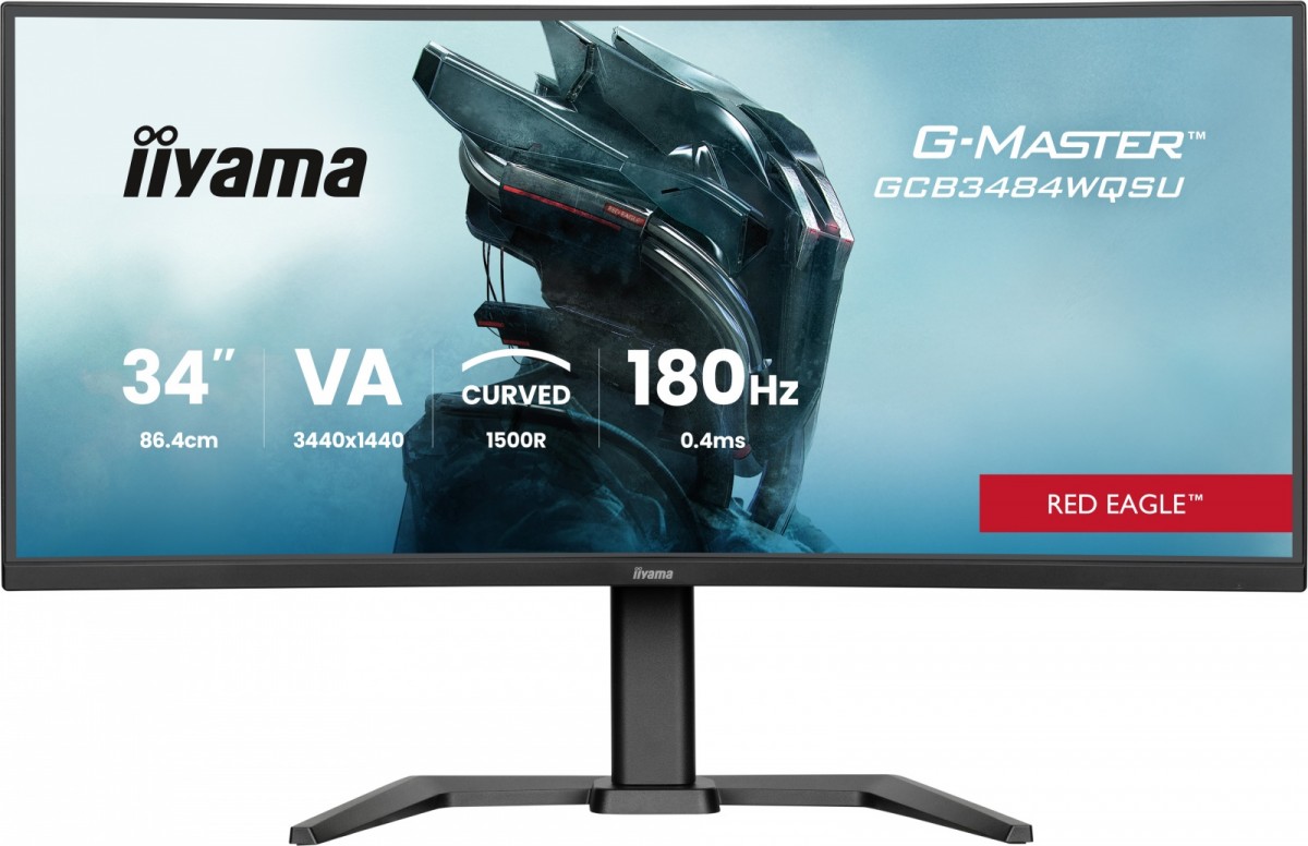 Monitor 34" iiyama G-MASTER gaming series GCB3484WQSU-B1  Red Eagle Curved