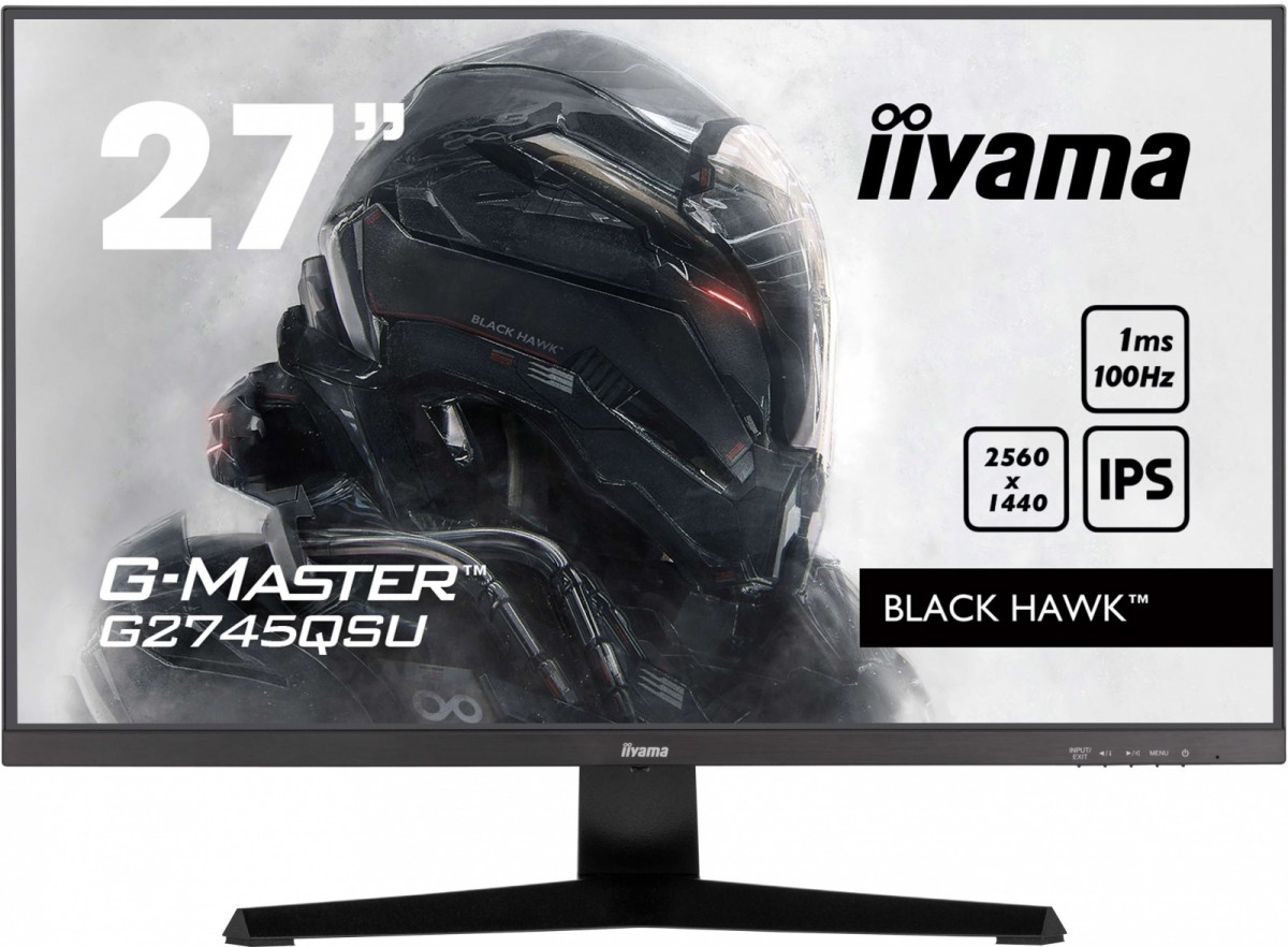 Monitor 27" iiyama G-MASTER gaming series G2745QSU-B2  Black Hawk
