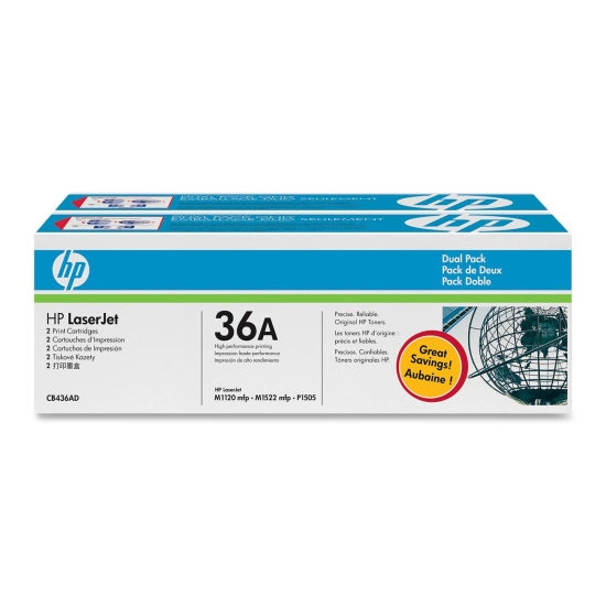 Tonery HP  36A  CB436AD  Black  2x2000 str.