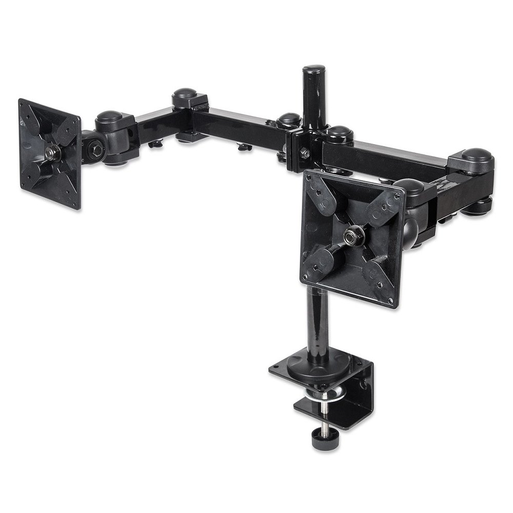 Uchwyt do mocowania LCD 13" - 24" - 12 Kg - Biurkowy, dwuprzegubowy  Manhattan