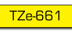 Taśma do drukarki etykiet Brother TZE661  36mm Czarny na Żółtym