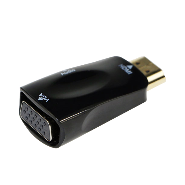 Adapter HDMI męski na VGA żeński + Audio  Gembird