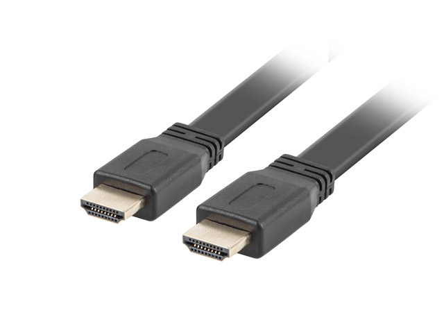 Kabel HDMI męski na HDMI męski  v.2.0   5.0 m  Lanberg  Płaski