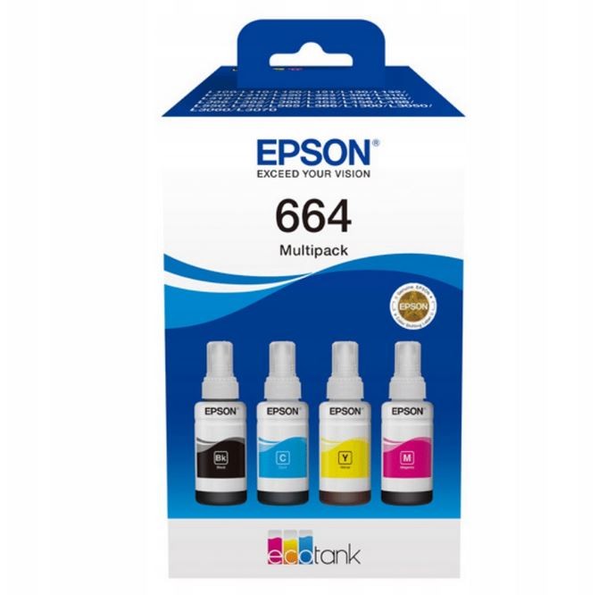 Tusze Epson  664  T6646  Multipack C/M/Y/K